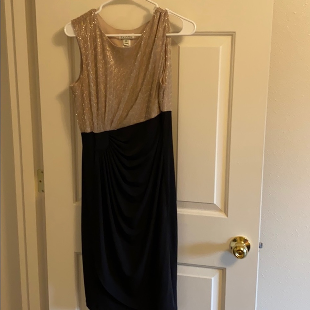 Black and Gold Cocktail Dress